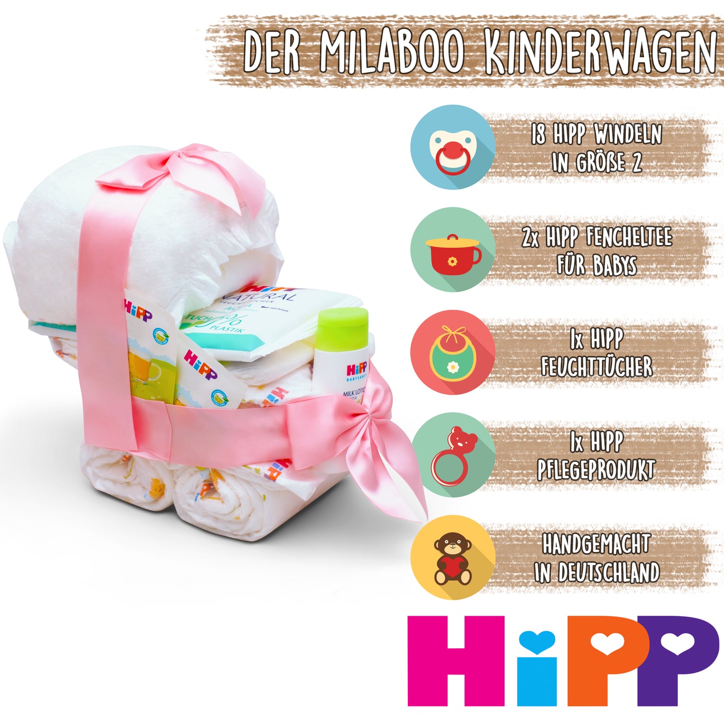 Windeltorte Kinderwagen