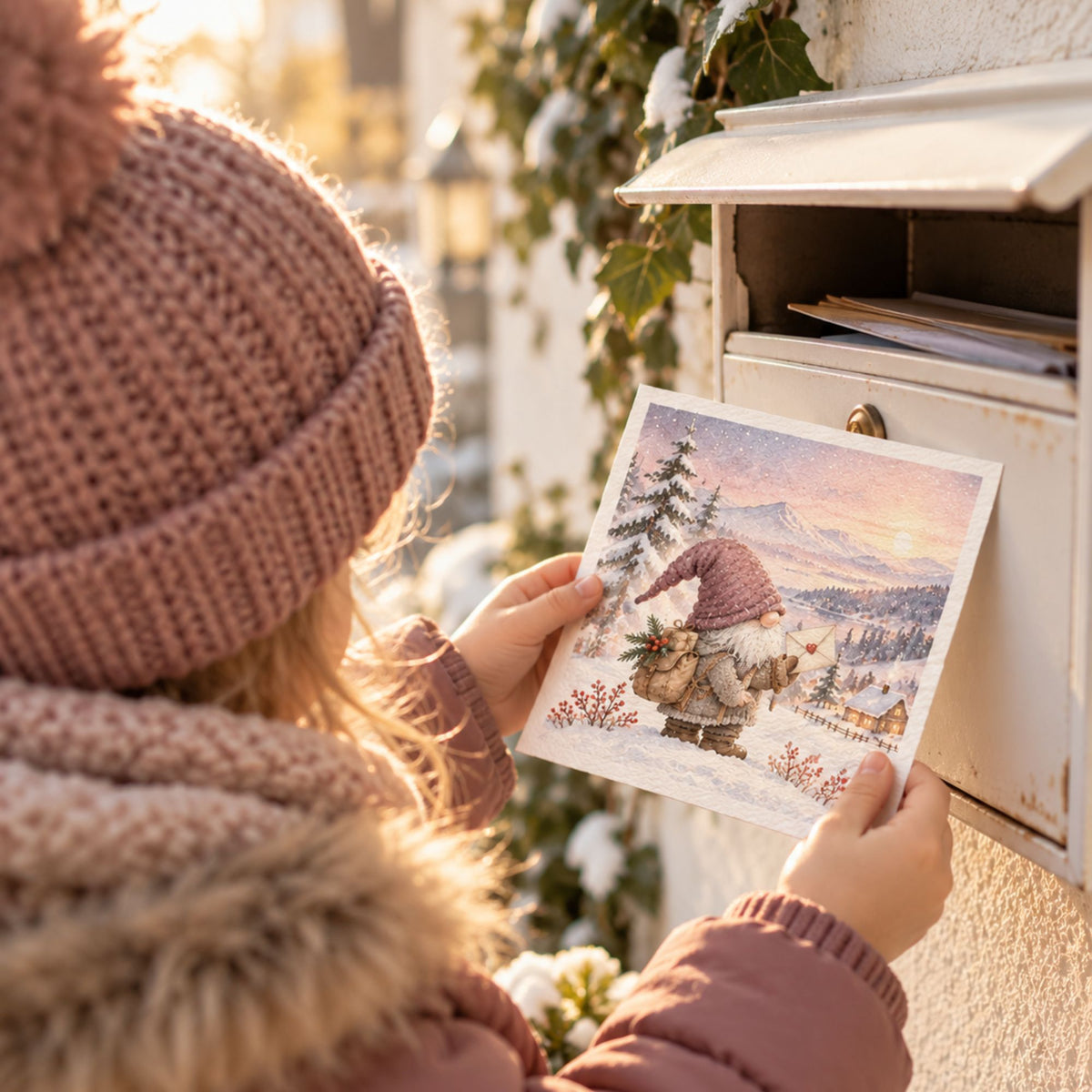 Premium Wichtelbriefe durchs ganze Jahr – 5 personalisierte Karten + 5 magische Geschenke