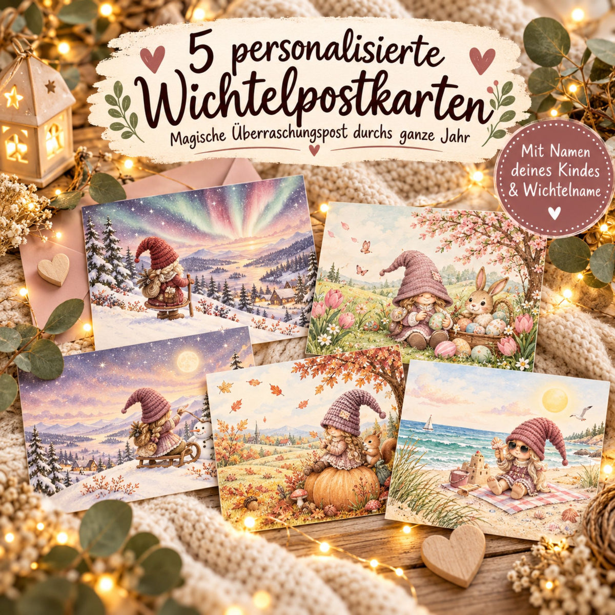 Post von der Wichtelin – 5 persönliche Karten übers Jahr