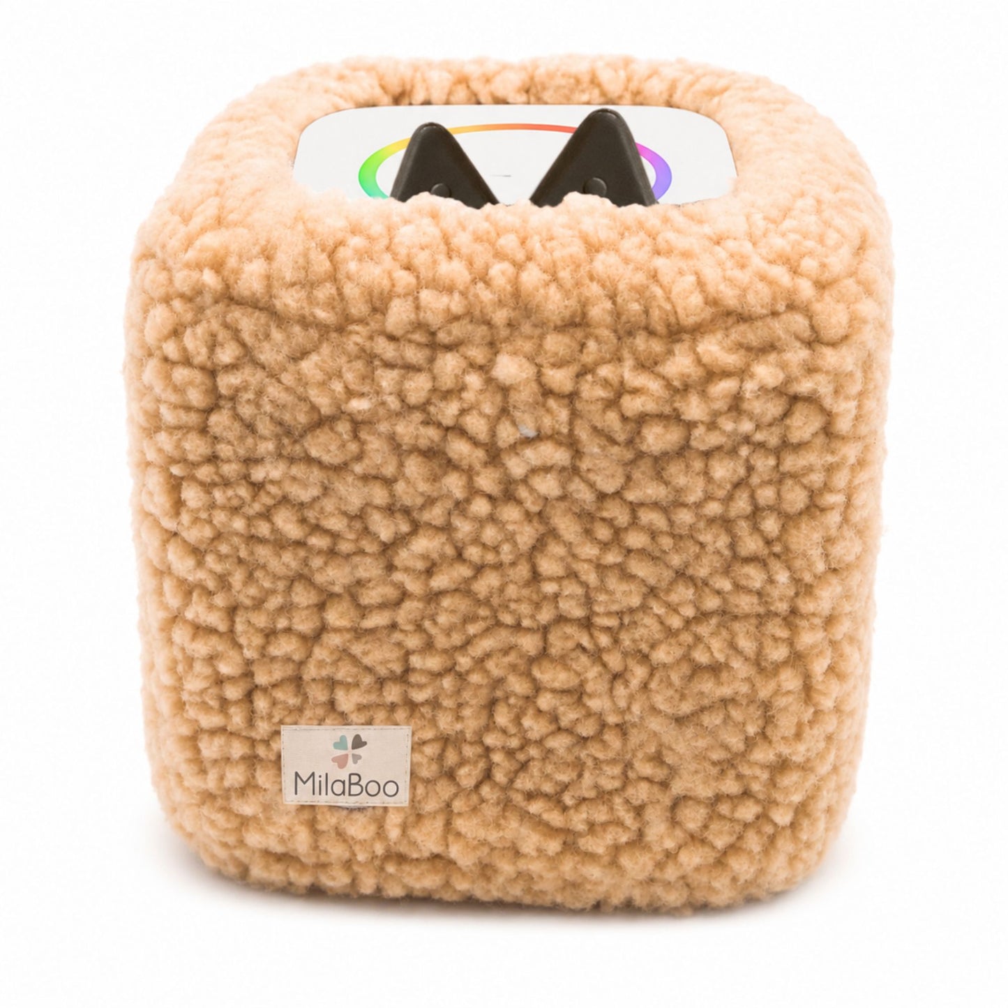 Toniebox Hülle Teddy Beige, kuschelige Schutzhülle für Toniebox 1 & 2, handgemacht in Deutschland, weicher Bezug fürs Kinderzimmer