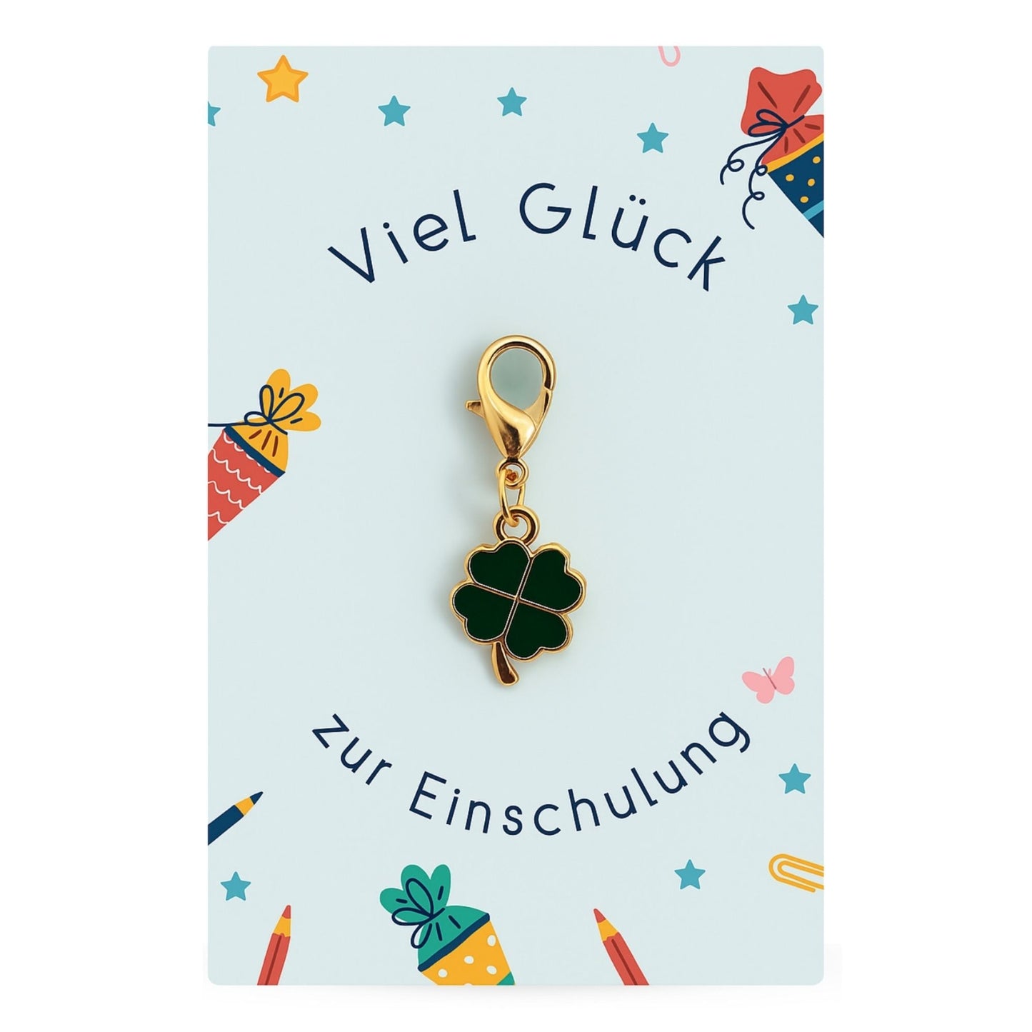 Schutzengel Schlüsselanhänger mit Edelstein & Karte (Kopie)