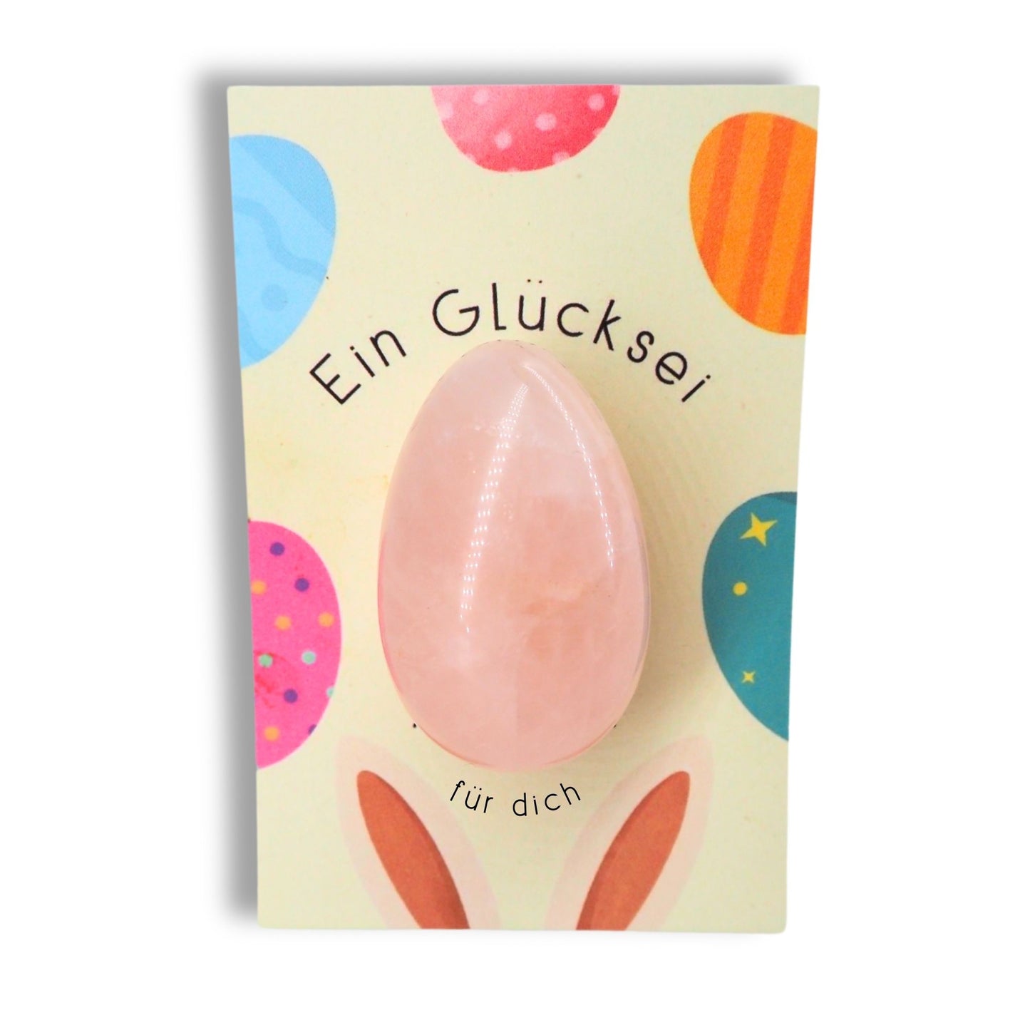 Glücksei groß mit Karte