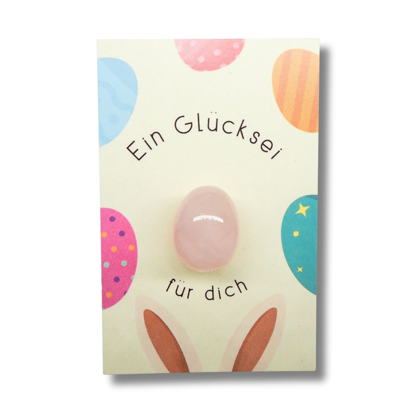 Glücksei klein mit Karte