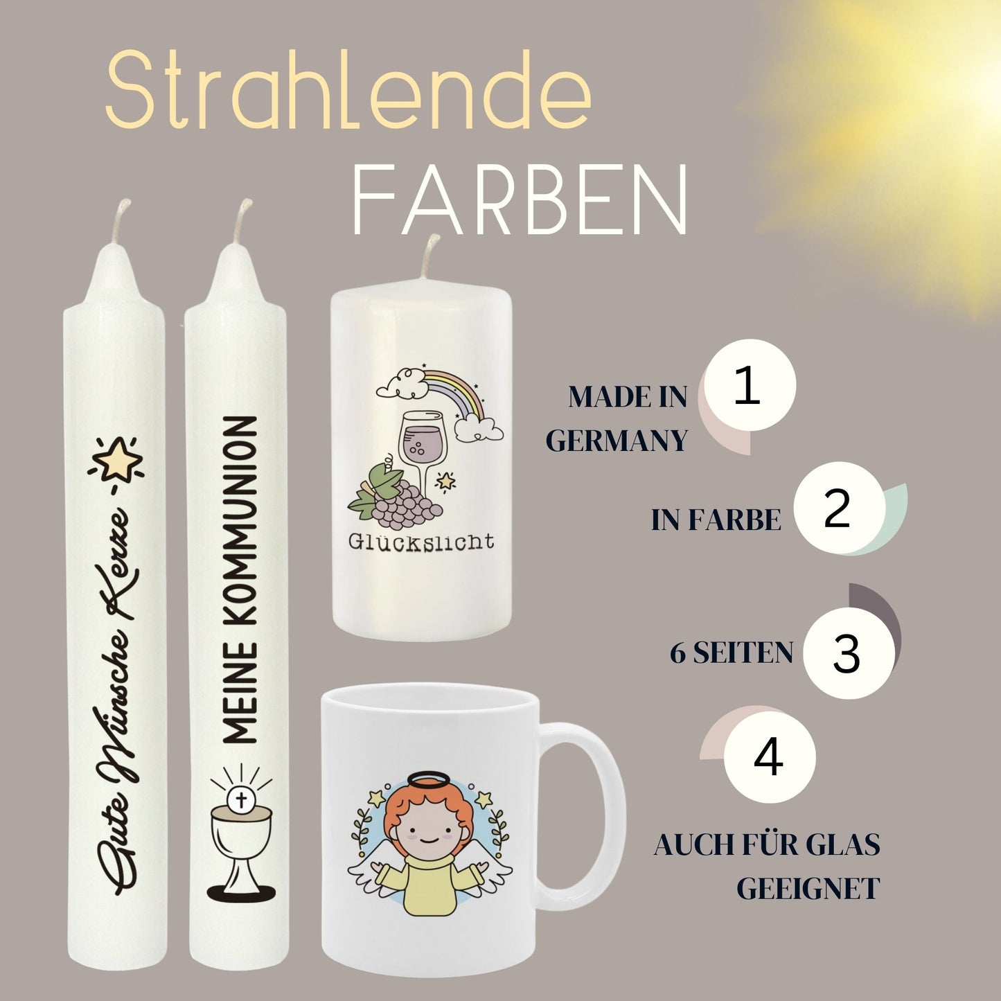 MilaBoo® 6 Stück Kerzentattoos