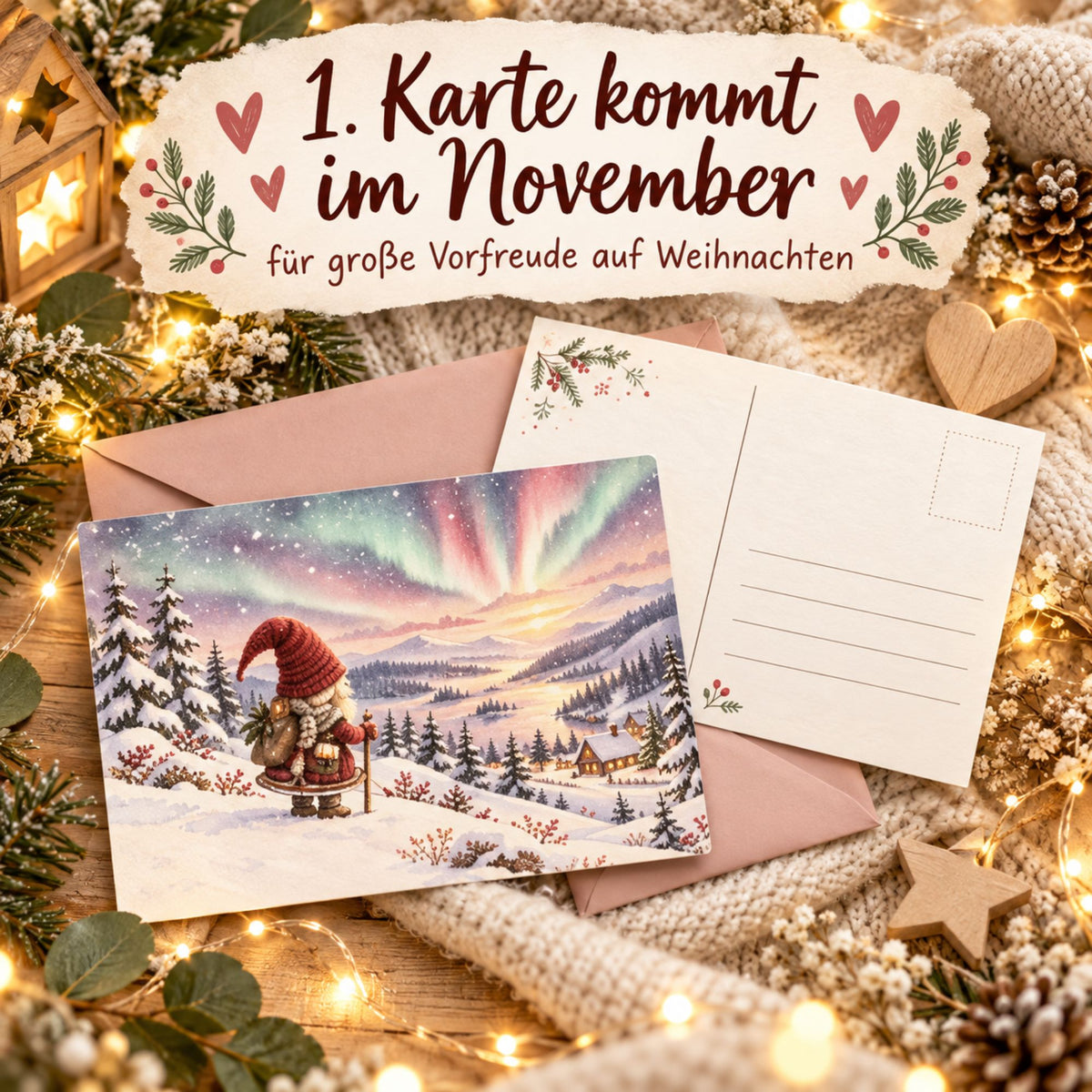 Post von der Wichtelin – 5 persönliche Karten übers Jahr