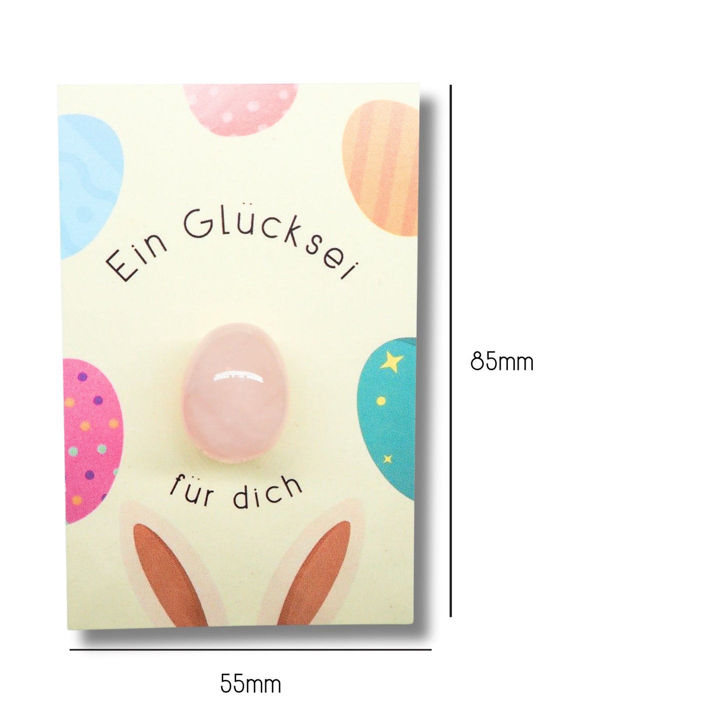 Glücksei klein mit Karte