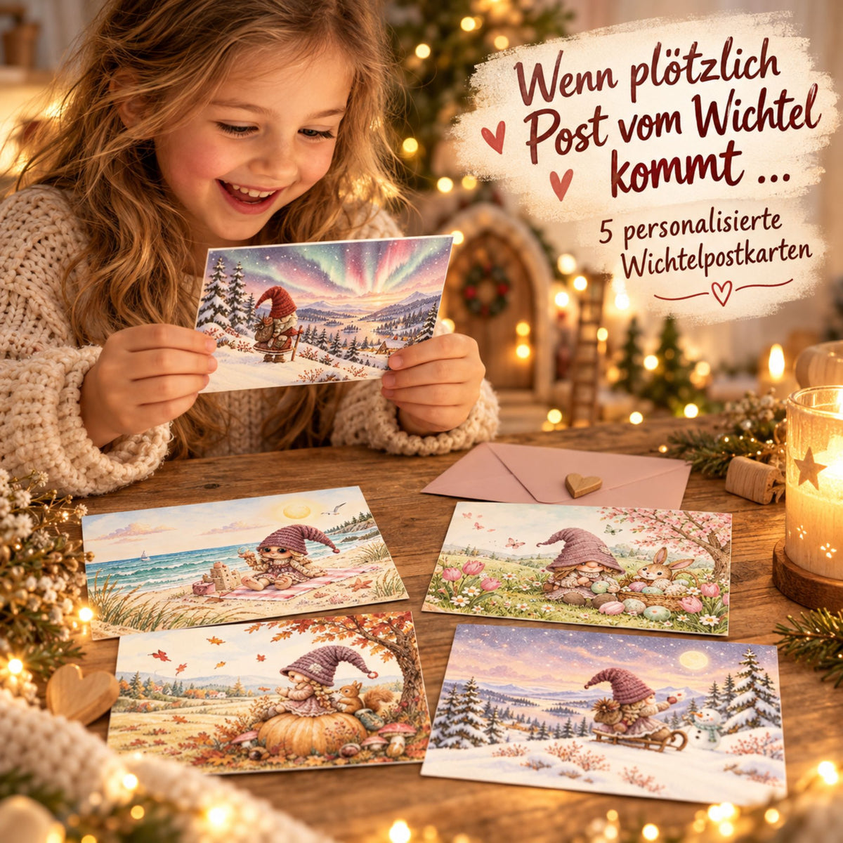 Post von der Wichtelin – 5 persönliche Karten übers Jahr