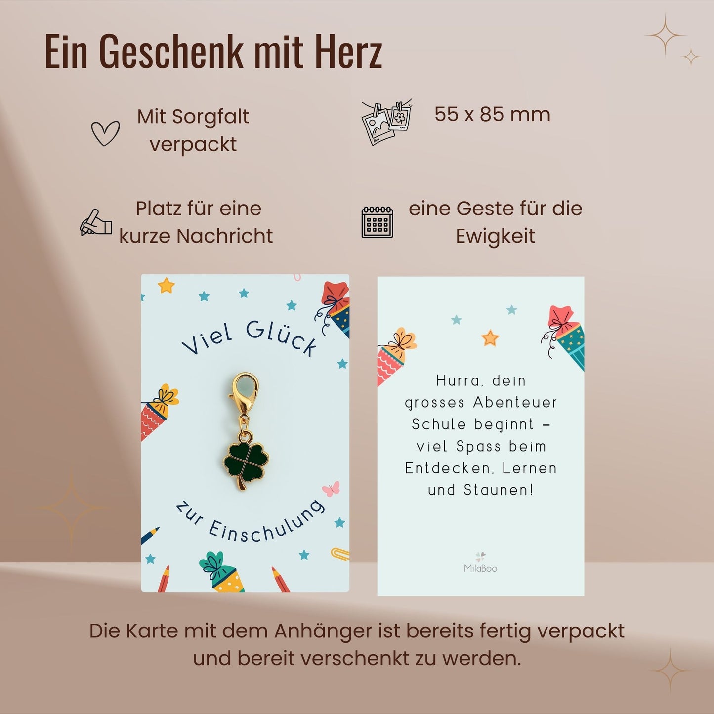 Schutzengel Schlüsselanhänger mit Edelstein & Karte (Kopie)