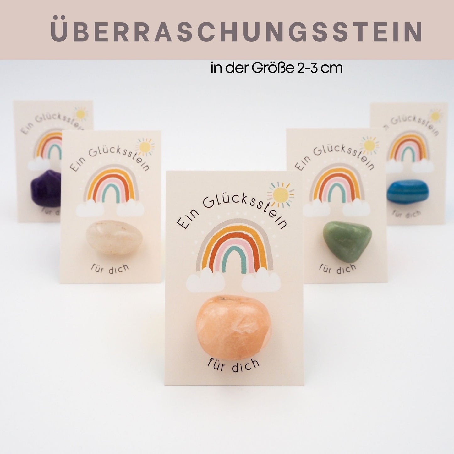 12er Set Glückssteine - Meerjungfrau