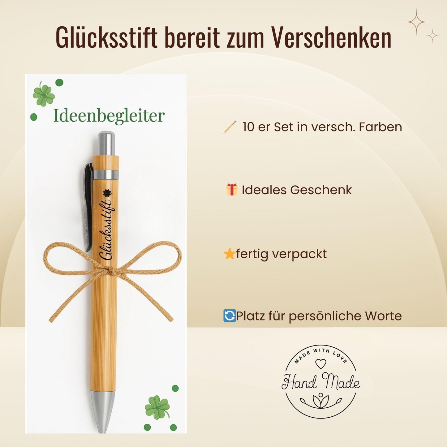 Milaboo® Bambus Glücksstifte - 10er Set