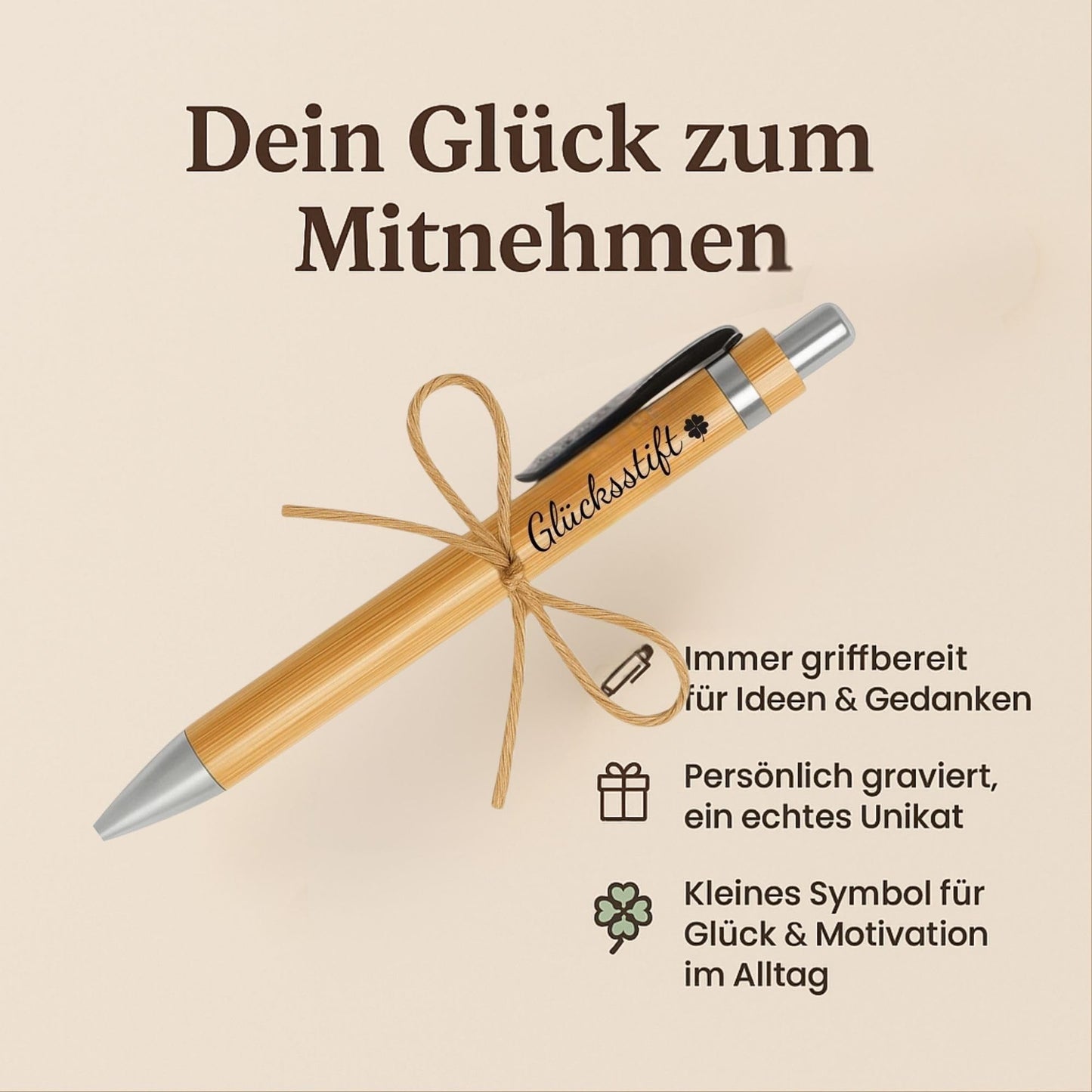 Milaboo® Bambus Glücksstifte - 10er Set