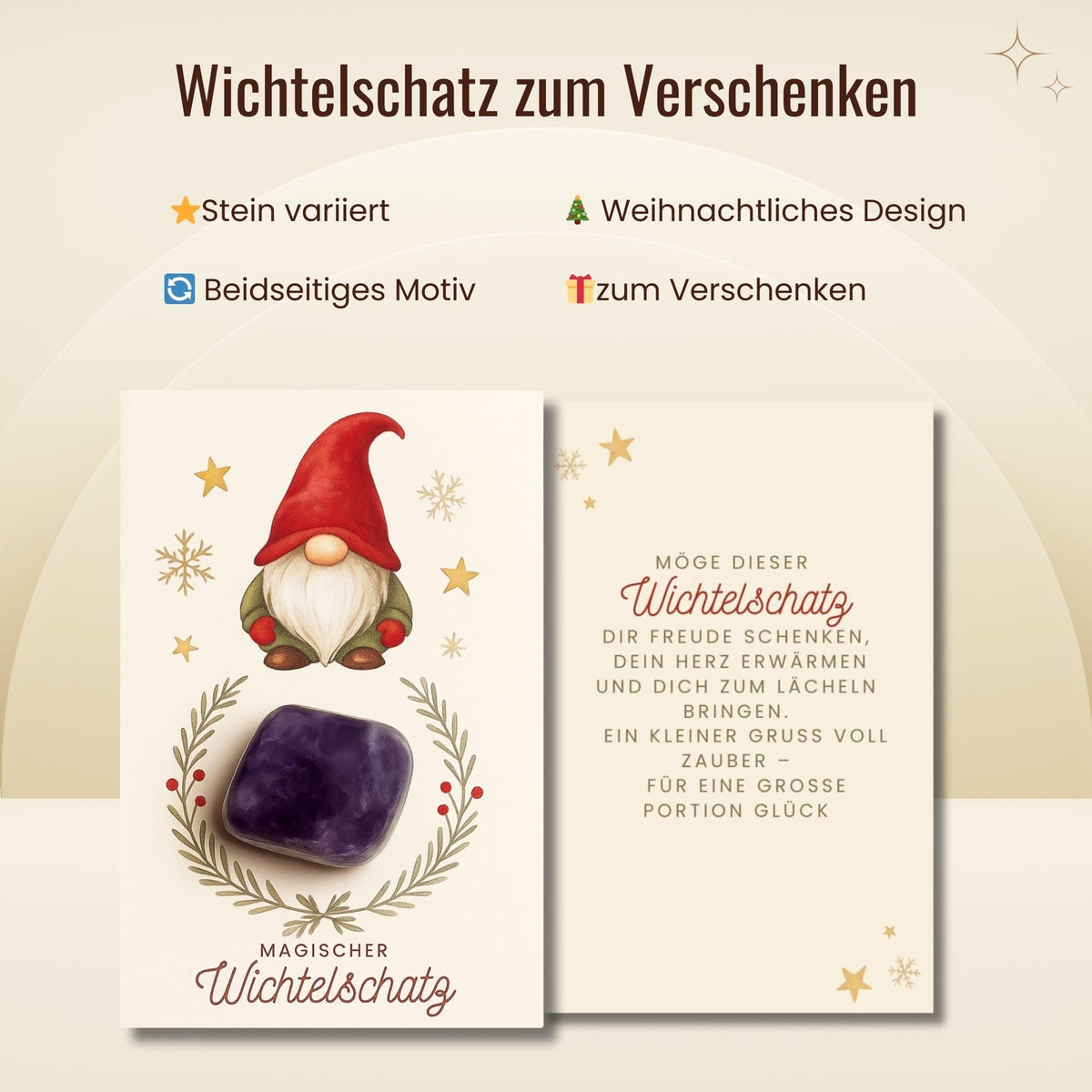 Milaboo® Wichtelschatz als Geschenk und Wichtel Zubehör Weihnachten