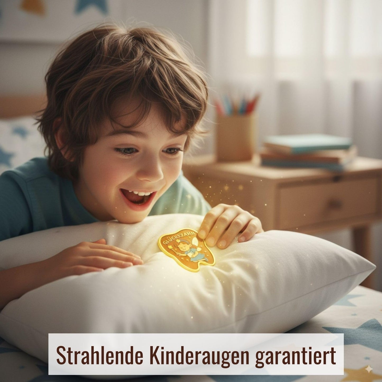 6er Set Zahnfee-Münzen – Glücksmünzen für Kinder im Organzasäckchen