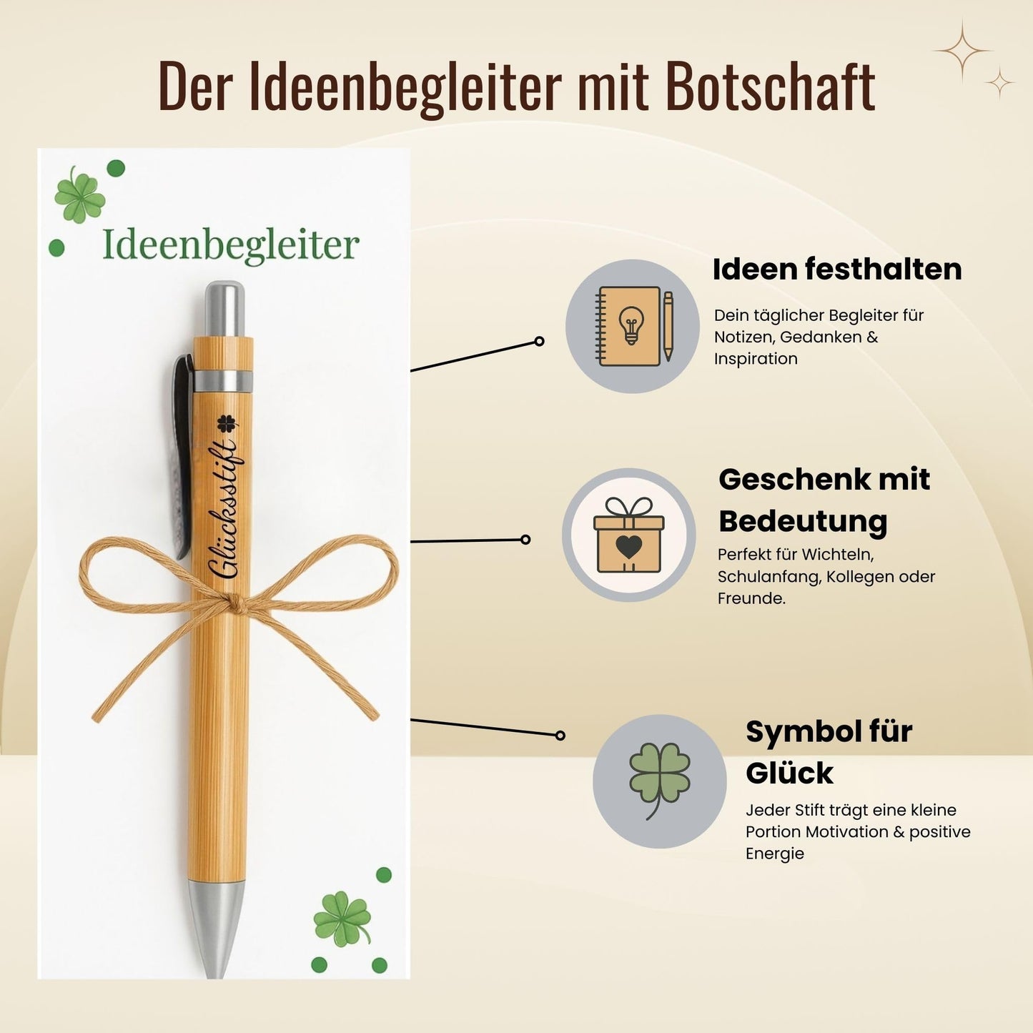 Milaboo® Bambus Glücksstifte - 10er Set
