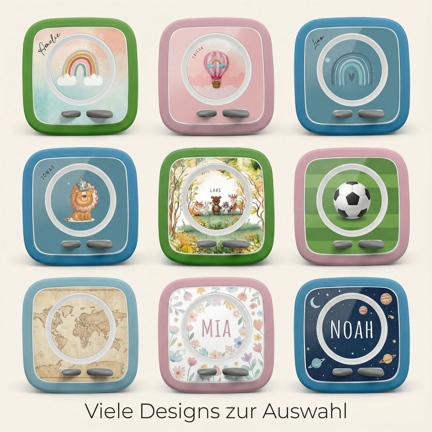 MilaBoo® personalisierbarer Schutzaufkleber für Toniebox 2 – Feen-Design mit Wunschname, passgenaue und ablösbare Vinylfolie
