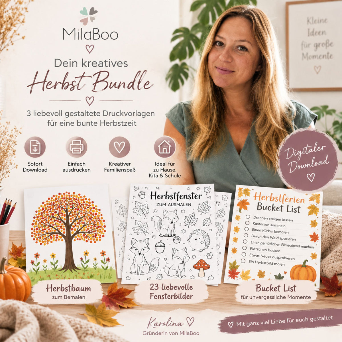 Herbst Bundle MilaBoo – PDF sofort nach dem Kauf herunterladen