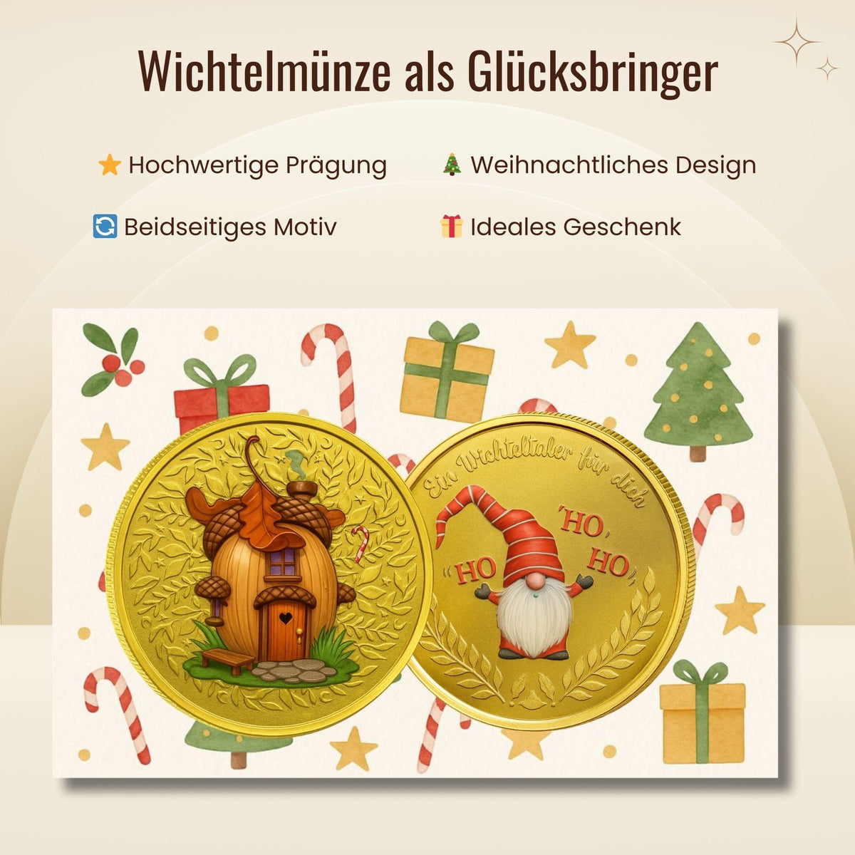 Milaboo Wichtelmünze 4 cm