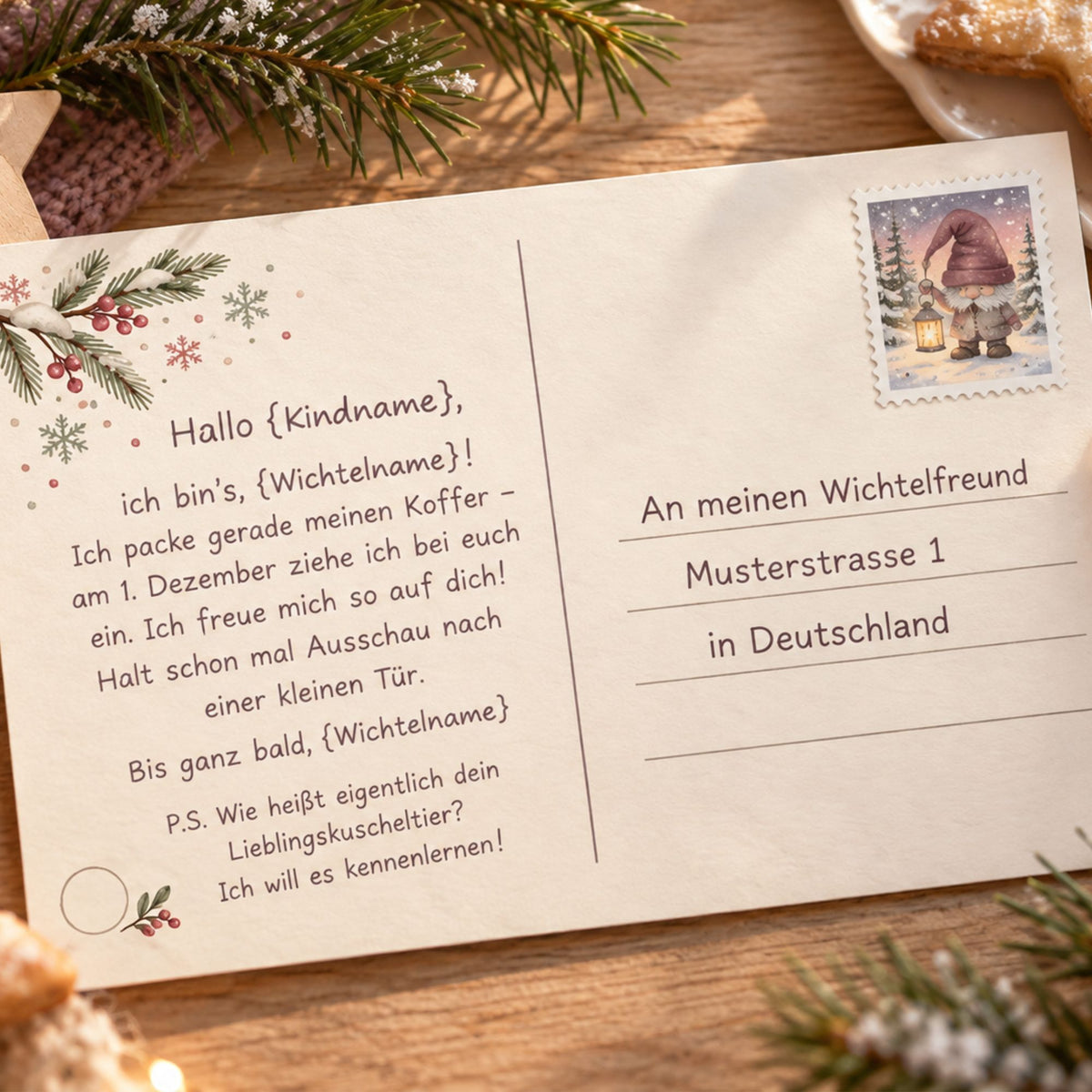 Post vom Wichtel – 5 persönliche Karten übers Jahr