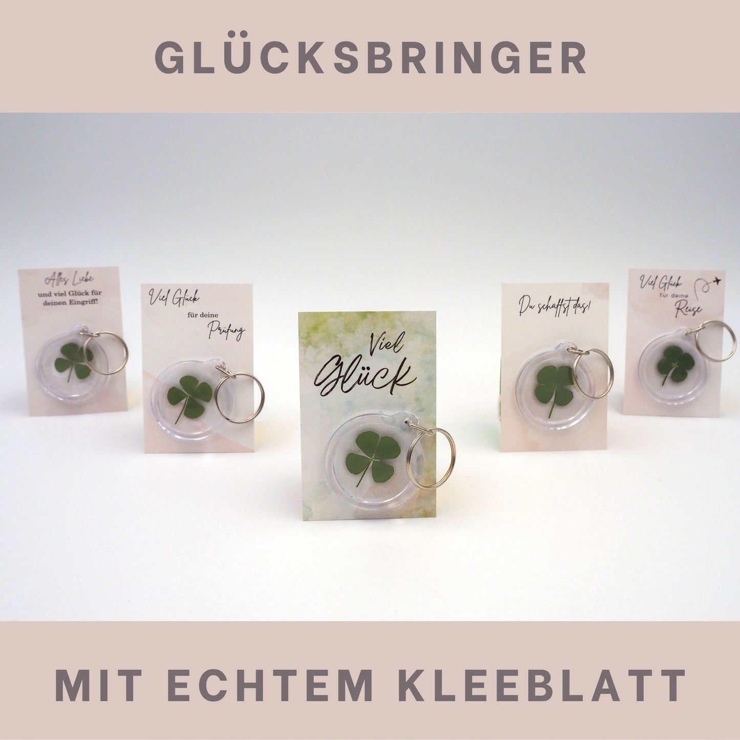 Glücksbringer Kleeblatt - Du schaffst das
