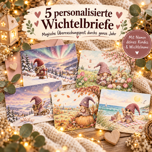 Post von der Wichtelin – 5 persönliche Karten übers Jahr